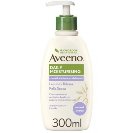 Johnson & Johnson Aveeno Pn Crema Idratante Corpo Lavanda 300 Ml