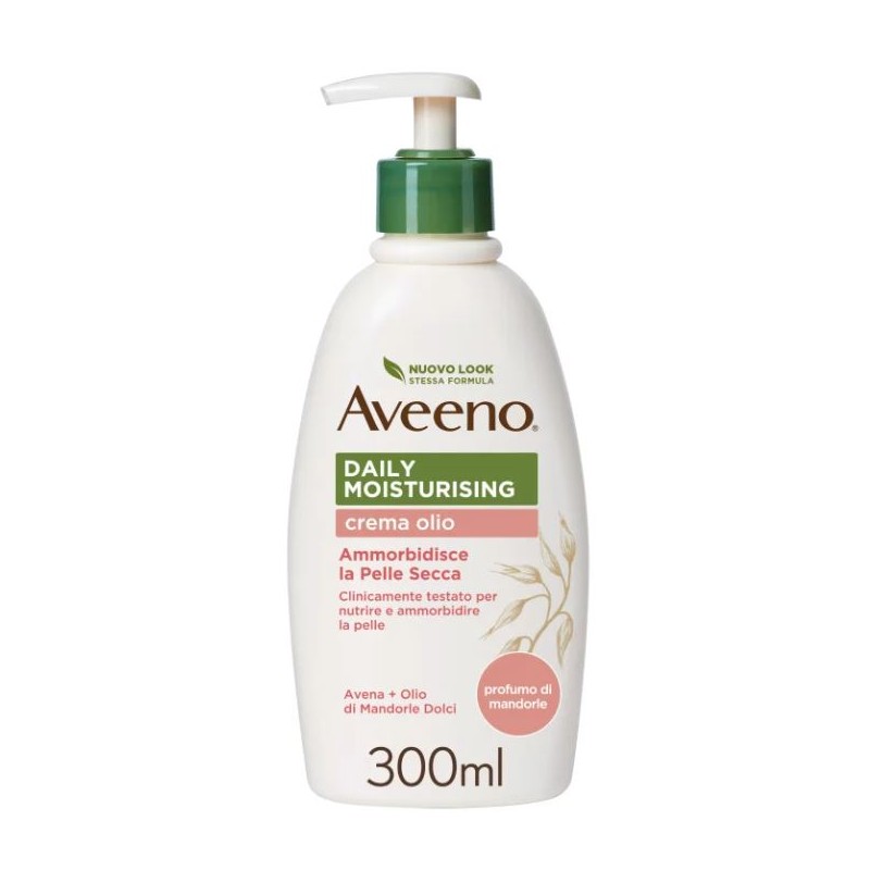 Johnson & Johnson Aveeno Pn Crema Olio Idratante Corpo 300 Ml