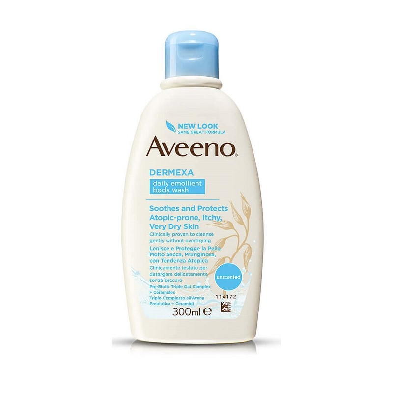 Johnson & Johnson Aveeno Dermexa Bagno Doccia 300 Ml