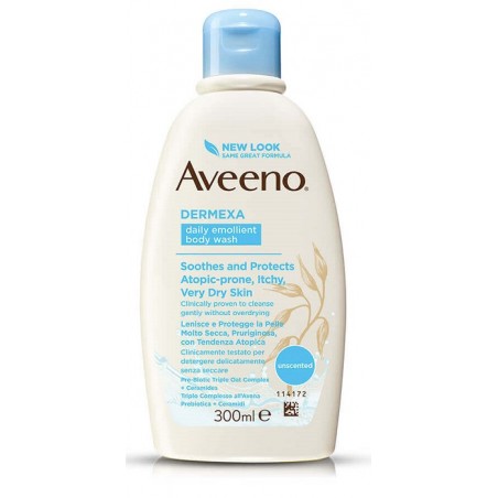 Johnson & Johnson Aveeno Dermexa Bagno Doccia 300 Ml