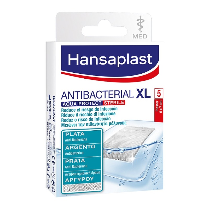 Beiersdorf Hansaplast Aqua Protect Extra Large Silver 5 Pezzi