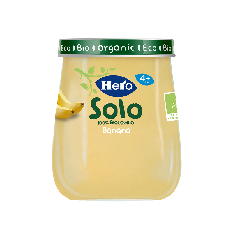 Fater Hero Solo Omogeneizzato Banana 100% Bio 120 G