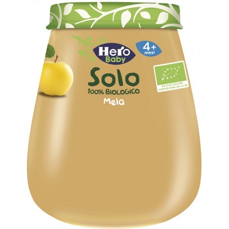 Fater Hero Solo Omogeneizzato Mela 100% Bio 120 G