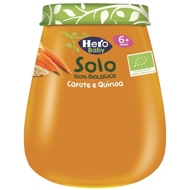 Fater Hero Solo Omogeneizzato Carota Quinoa 100% Bio 120 G