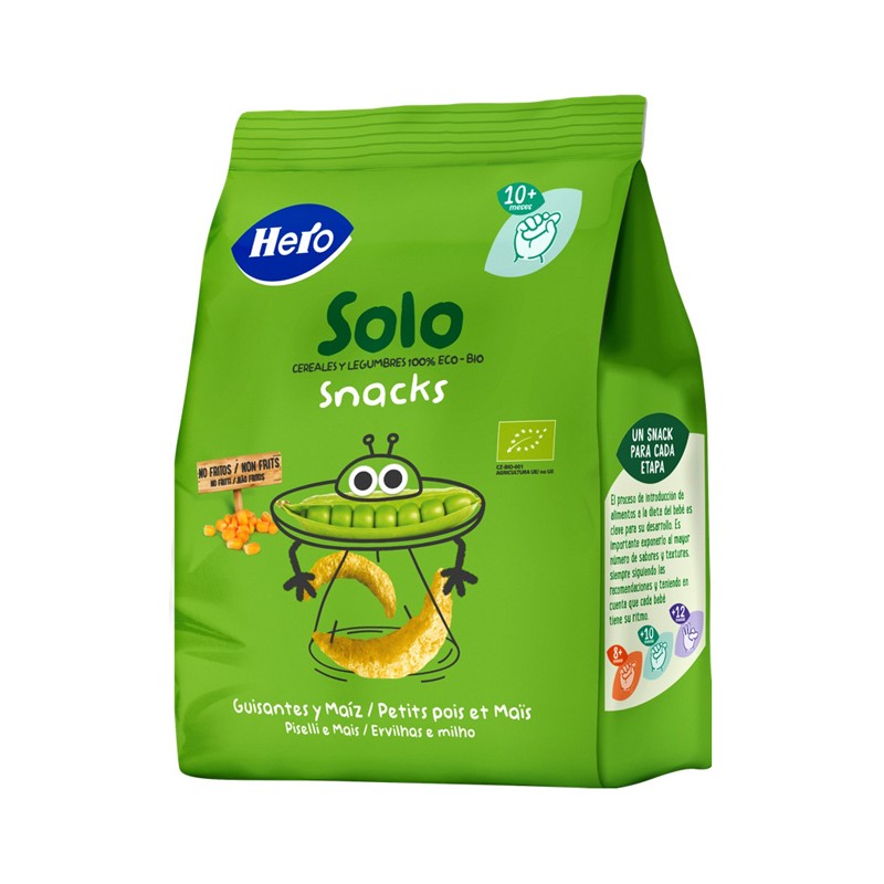 Fater Hero Solo Snack Piselli E Mais 100% Bio 50 G