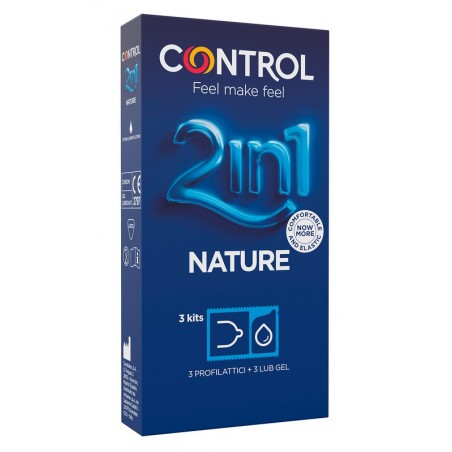 Artsana Control 2in1 Nature 2,0 + Nature Lube 3+ 3 Pezzi