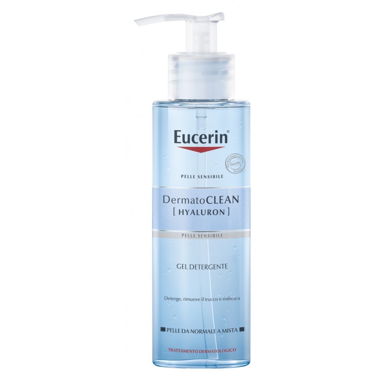 flacone con dispenser gel detergente dermaclean eucerin