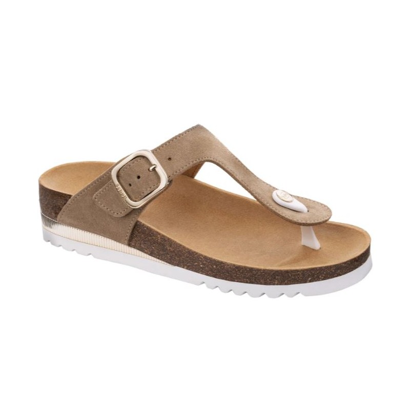 Scholl Shoes Ilary Ss 1 Sue-w Beige Bioprint Freetime Microfibra Microfibra Eva F 39 Collezione Ss20