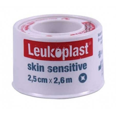 Essity Italy Leukoplast Skin Sensitive Cerotto Su Rocchetto Con Massa Adesiva In Silicone M2,6 X 2,5cm 1 Pezzo