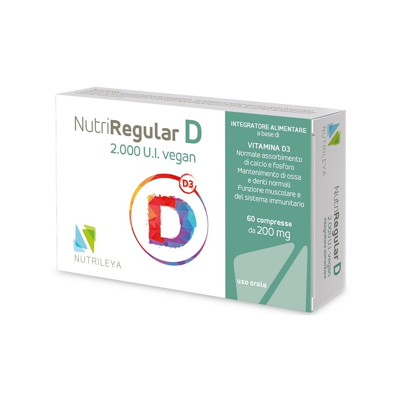 Nutrileya Nutriregular D 2000ui Vegan 60 Compresse