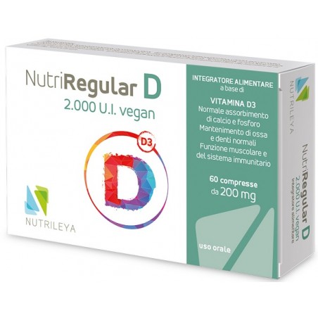 Nutrileya Nutriregular D 2000ui Vegan 60 Compresse