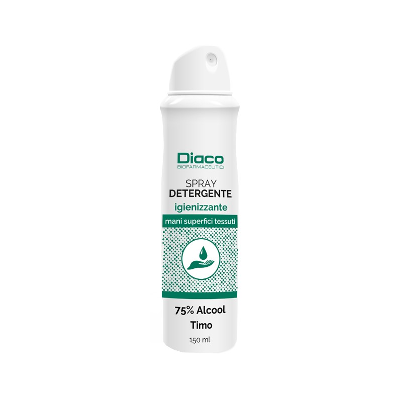 Diaco Biofarmaceutici Spray Detergente Igienizzante Mani E Superfici Spray 150 Ml