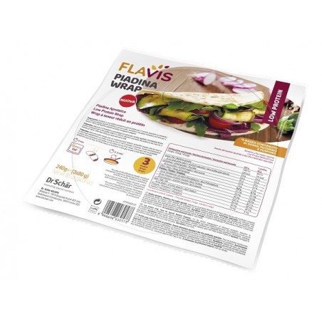 Dr. Schar Flavis Piadina Wrap Aproteica 3 Pezzi Da 80 G