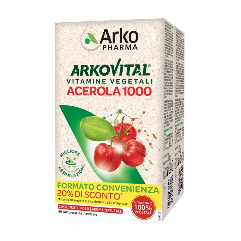 Arkofarm Arkovital Acerola 1000 Pack Family 60 Compresse