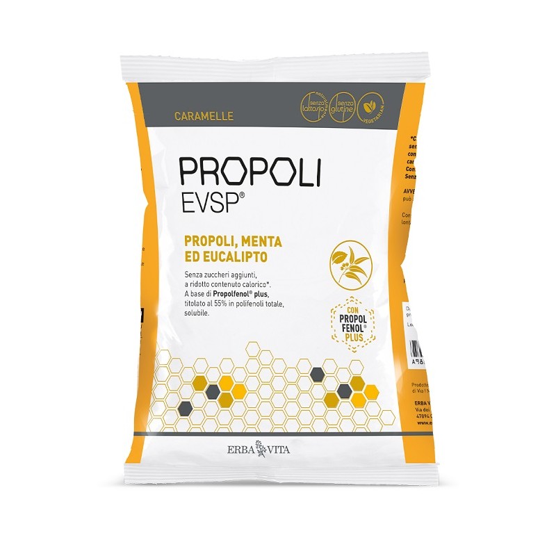 Erba Vita Group Propoli Evsp Caramelle Propoli Menta Eucalipto 65 G