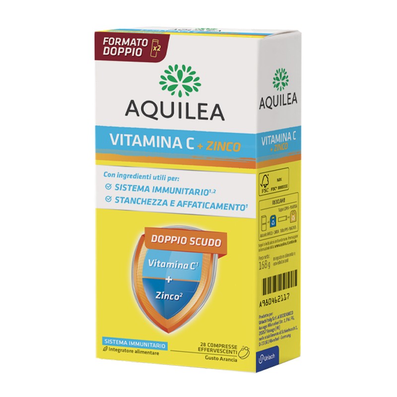 Uriach Italy Aquilea Vitamina C 14 Compresse Effervescenti Bipack