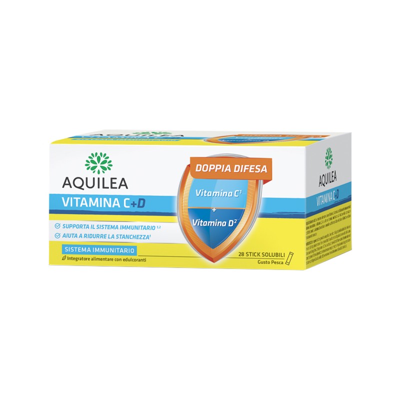 Uriach Italy Aquilea Vitamina C+d 28 Bustine Stick