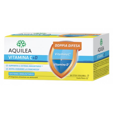 Uriach Italy Aquilea Vitamina C+d 28 Bustine Stick