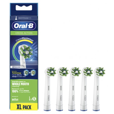 Procter & Gamble Oralb Cross Action Eb50 Testine Per Spazzolino Elettrico 5 Pezzi