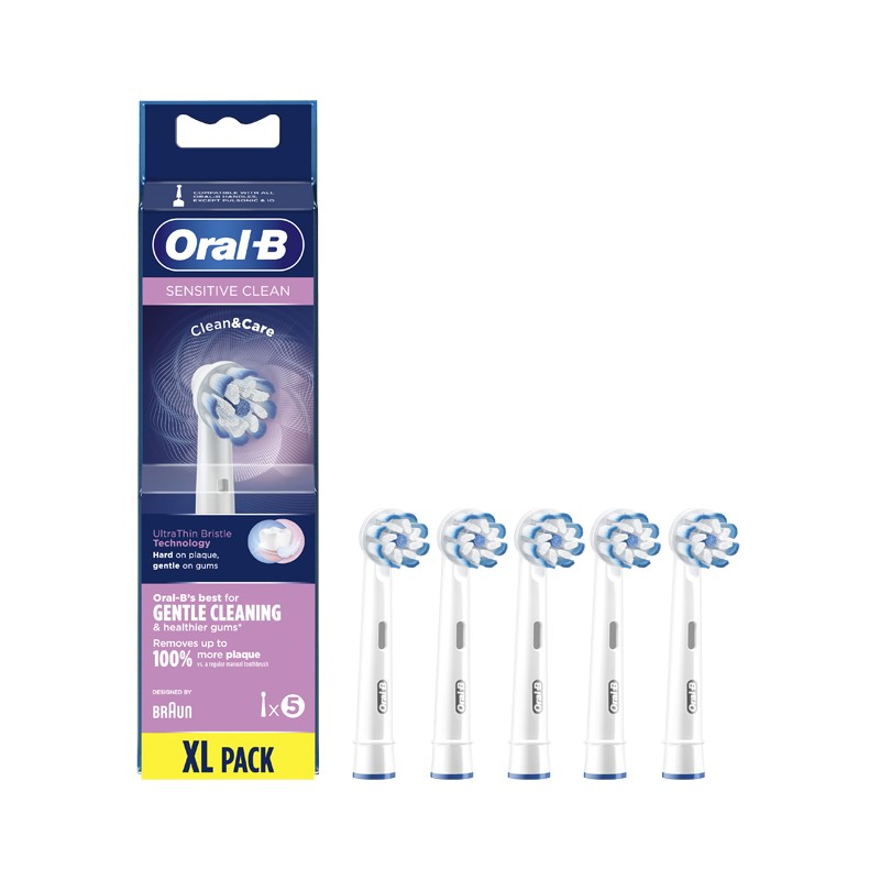 Procter & Gamble Oralb Sensitive Clean Eb60 Testine Per Spazzolino Elettrico 5 Pezzi