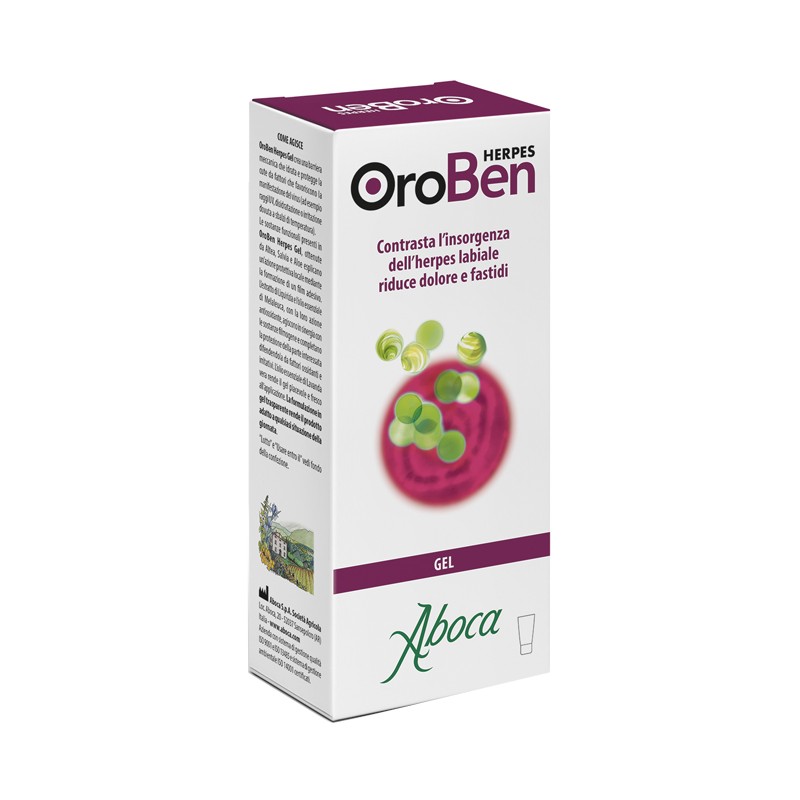 tubetto 8 ml oroben herpes gel aboca