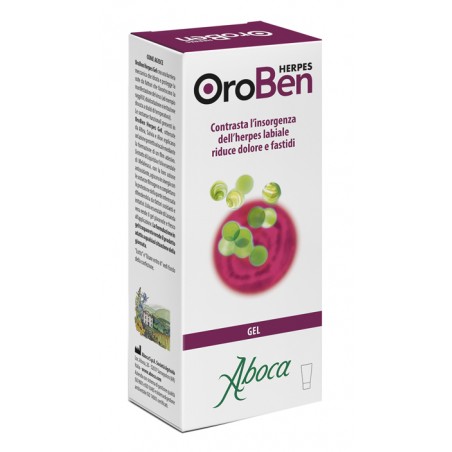 tubetto 8 ml oroben herpes gel aboca