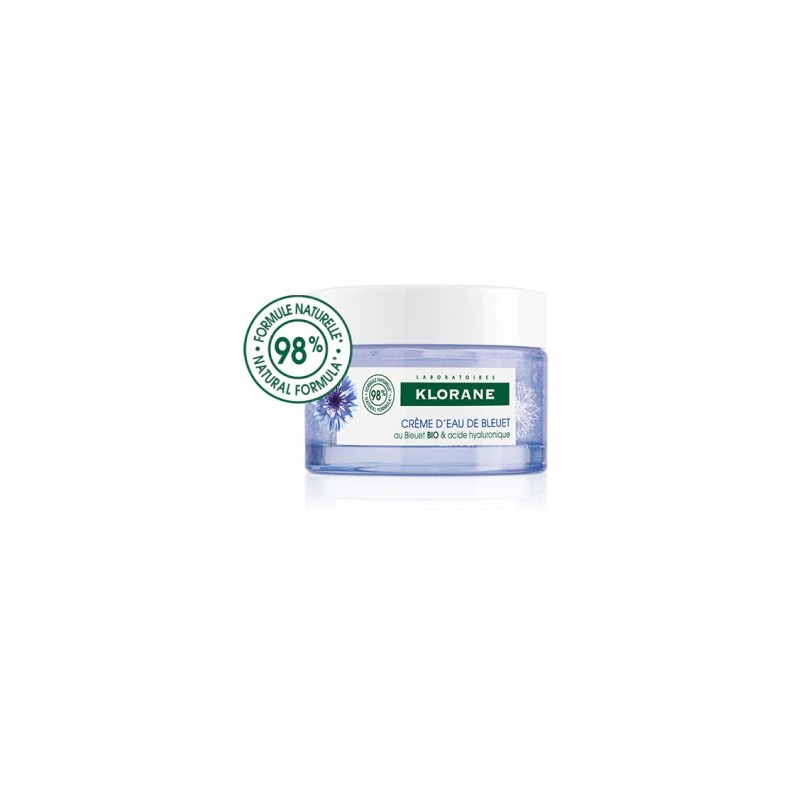 Klorane Gel Crema Risveglio Fresco Fiordaliso Bio Acido Ialuronico 50 Ml