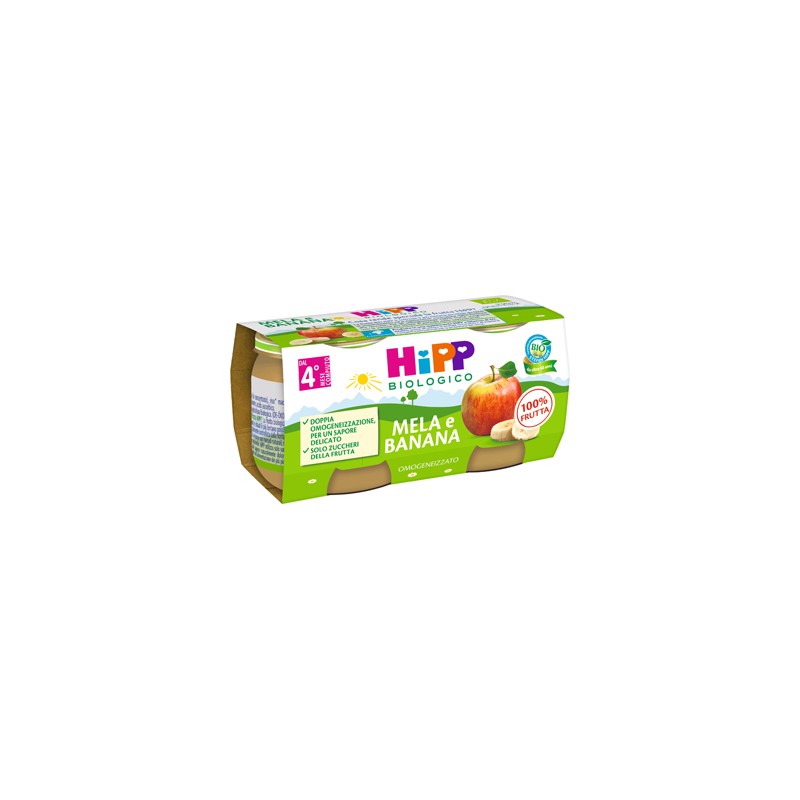 Hipp Italia Hipp Bio Omogeneizzato Mela/banana 2x80 G