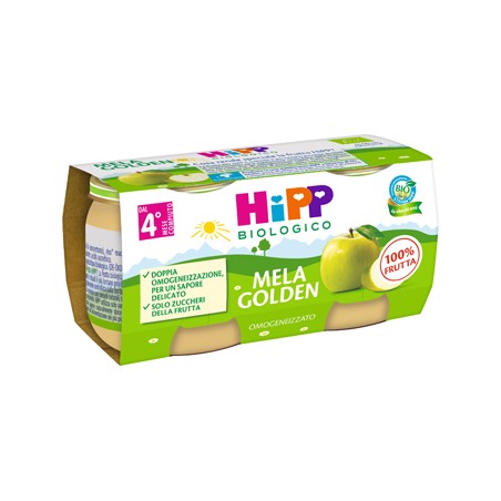 Hipp Italia Hipp Bio Omogeneizzato Mela Golden 2 X 80 G