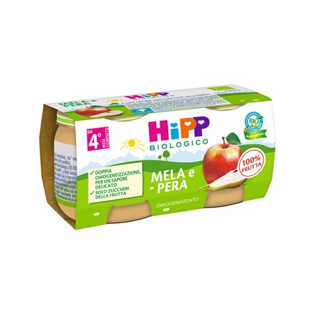 Hipp Italia Hipp Omogeneizzato Mela/pera 2 X 80 G