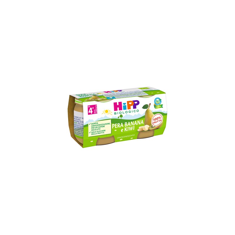 Hipp Italia Hipp Bio Omogeneizzato Kiwi/banana/pera 2x80 G