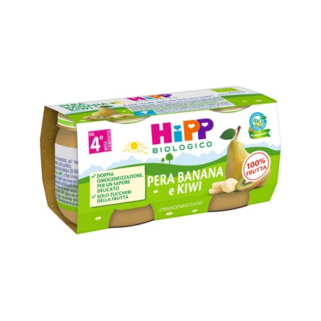 Hipp Italia Hipp Bio Omogeneizzato Kiwi/banana/pera 2x80 G