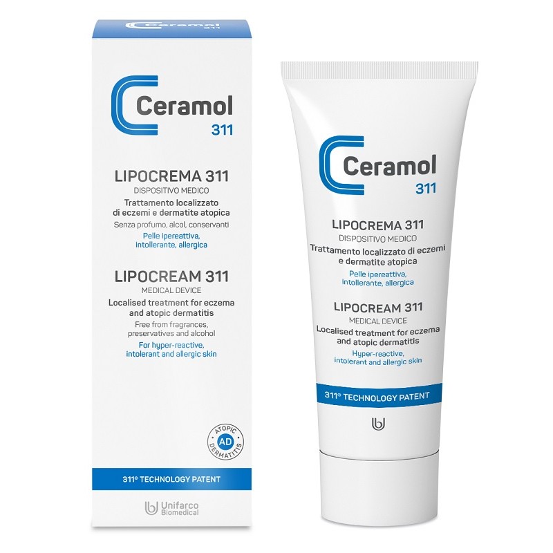 tubetto da 100 ml ceramol 311 lipocrema