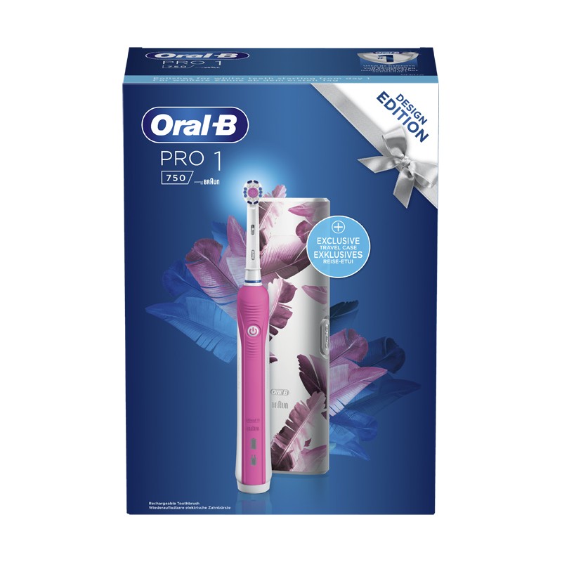 Procter & Gamble Oralb Pro1 Rosa Cross Action Spazzolino Elettrico 3d White Rosa