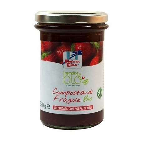 Biotobio Composta Di Fragole Con Polpa Di Mela Bio 320 G