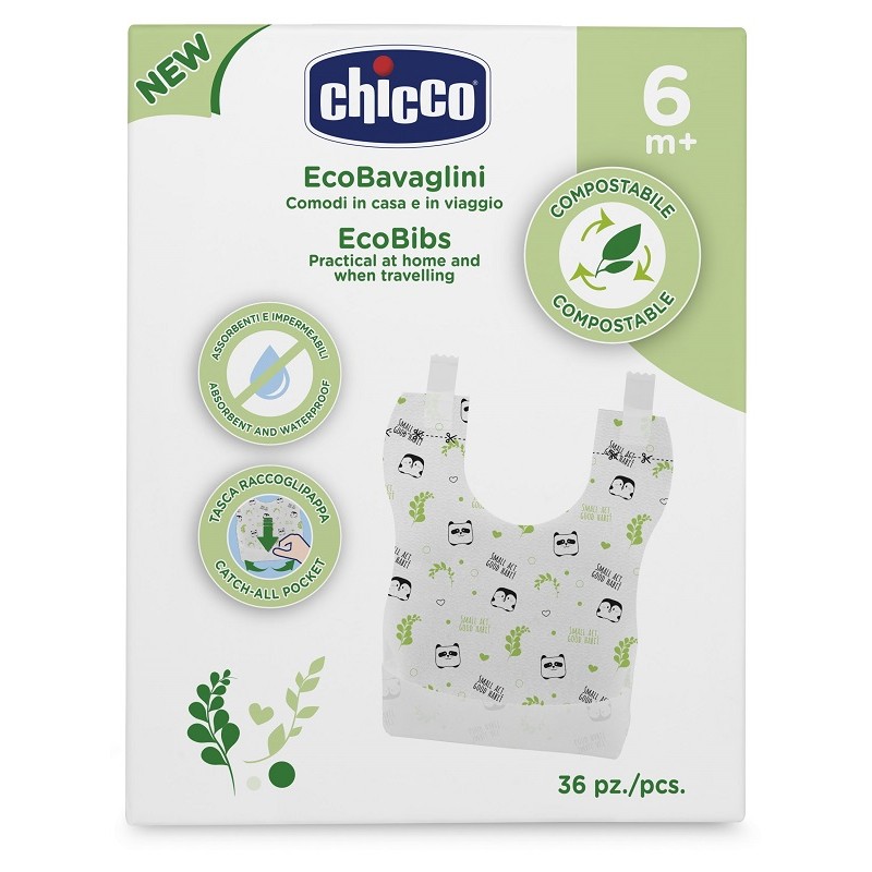 Chicco Ecobavaglini Compostabili 36 Pezzi