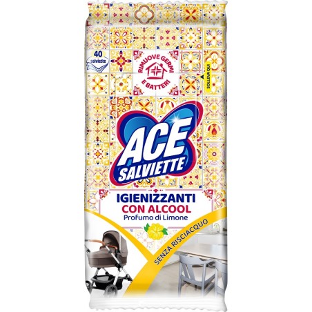 Fater Ace Salviette Igienizzanti Sgrassanti 40 Pezzi