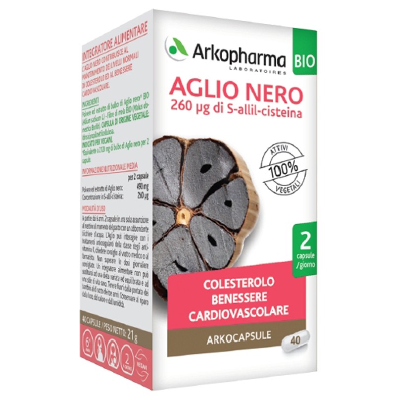 Arkofarm Arkocapsule Aglio Nero Bio 40 Capsule