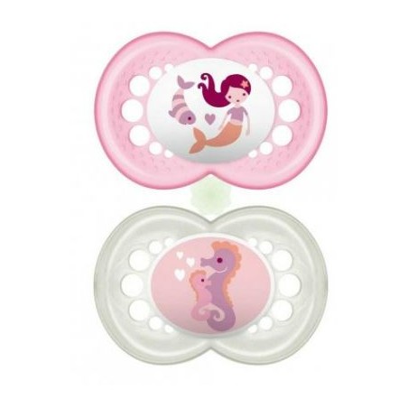 Bamed Baby Italia Mam Original 6+ Silicone Confezione Doppia Femmina