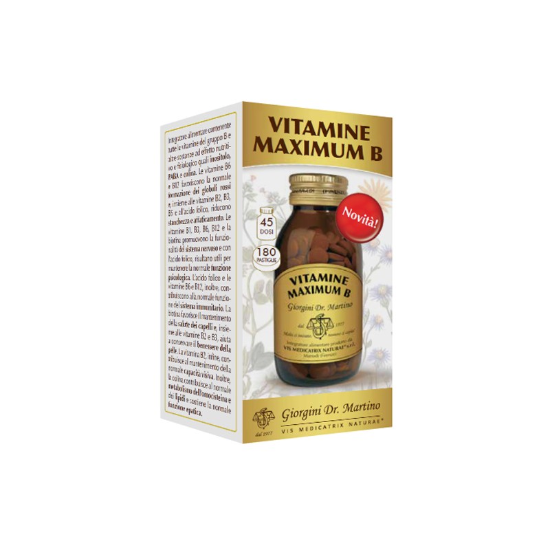 Dr. Giorgini Ser-vis Vitamine Maximum B 180 Pastiglie