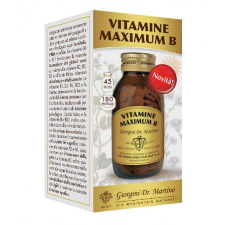 Dr. Giorgini Ser-vis Vitamine Maximum B 180 Pastiglie