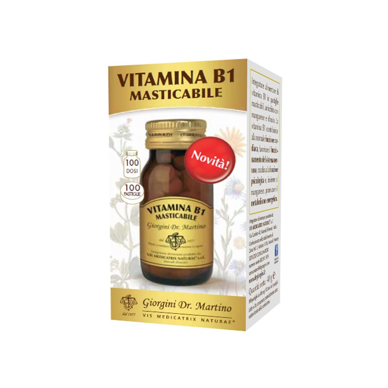 Dr. Giorgini Ser-vis Vitamina B1 Masticabile 100 Pastiglie