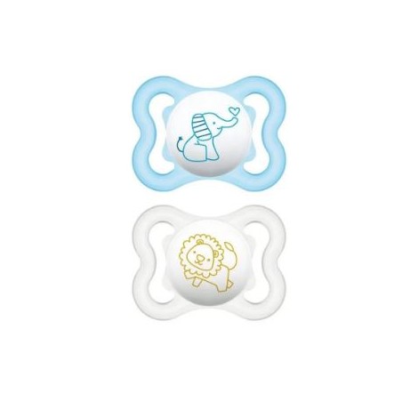 Bamed Baby Italia Mam Air Succhietto 2-6 Mesi Silicone Doppio Maschio