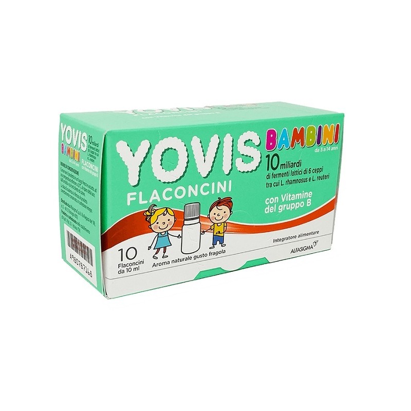 confezione 10 flaconcini yovis fermenti bambini