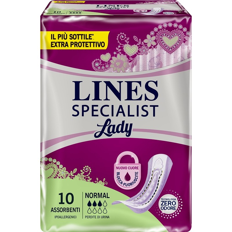 Fater Pannolone Sagomato Lines Specialist Normal 10 Pezzi