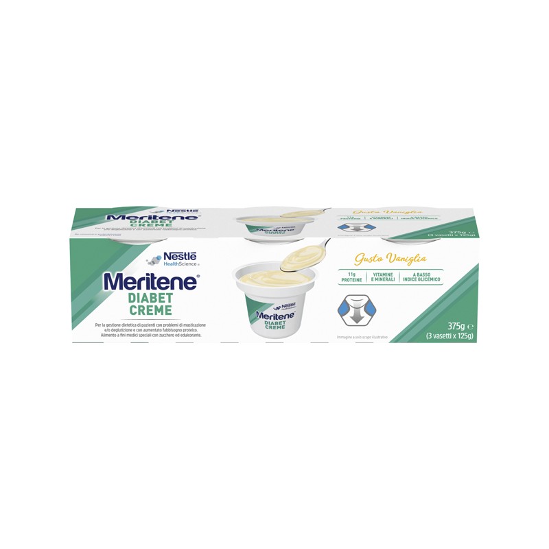 Nestle' It. Meritene Diabet Creme Vaniglia 3 X 125 G