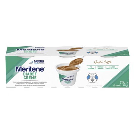 Nestle' It. Meritene Diabet Creme Caffe' 3 X 125 G