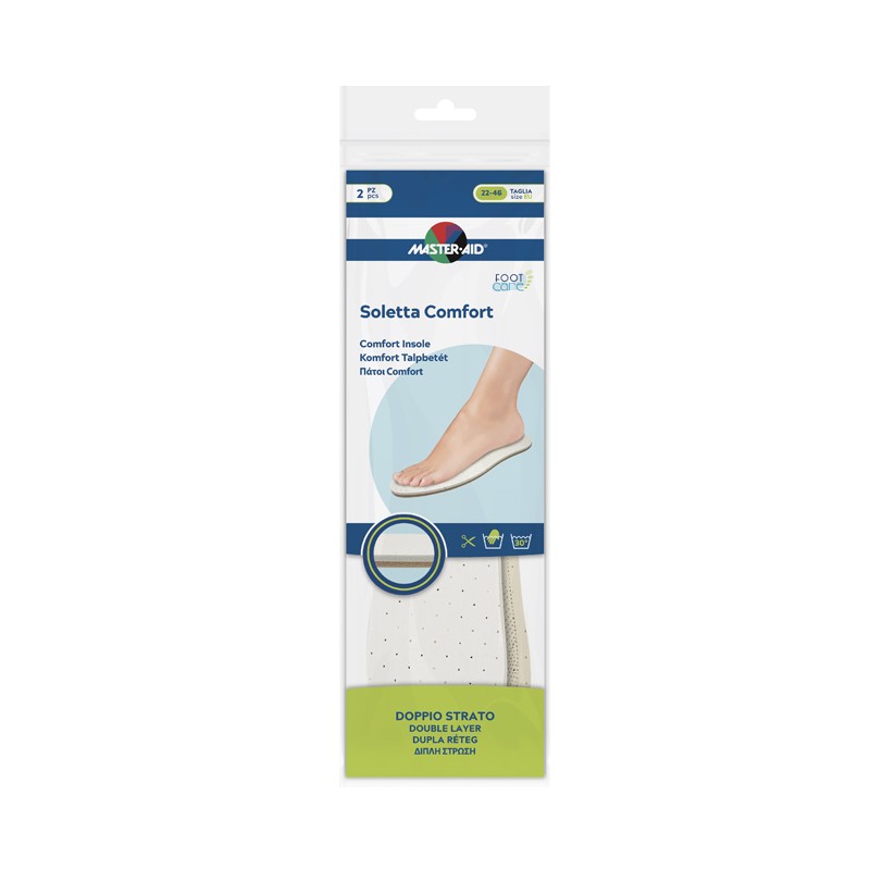 Pietrasanta Pharma Master-aid Footcare Soletta Comfort Ritagliabile 2 Pezzi