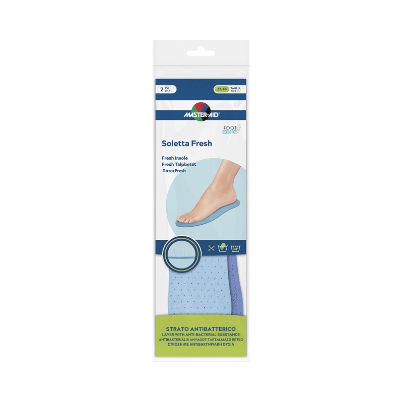 Pietrasanta Pharma Master-aid Footcare Soletta Fresh Ritagliabile 2 Pezzi