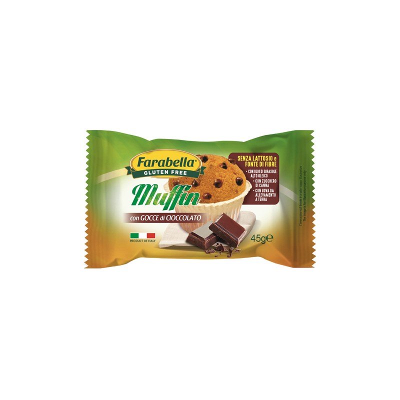 Bioalimenta Farabella Muffin Gocce Di Cioccolato 45 G